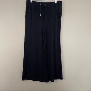 Z Supply Black Wide-Leg Cropped Pants